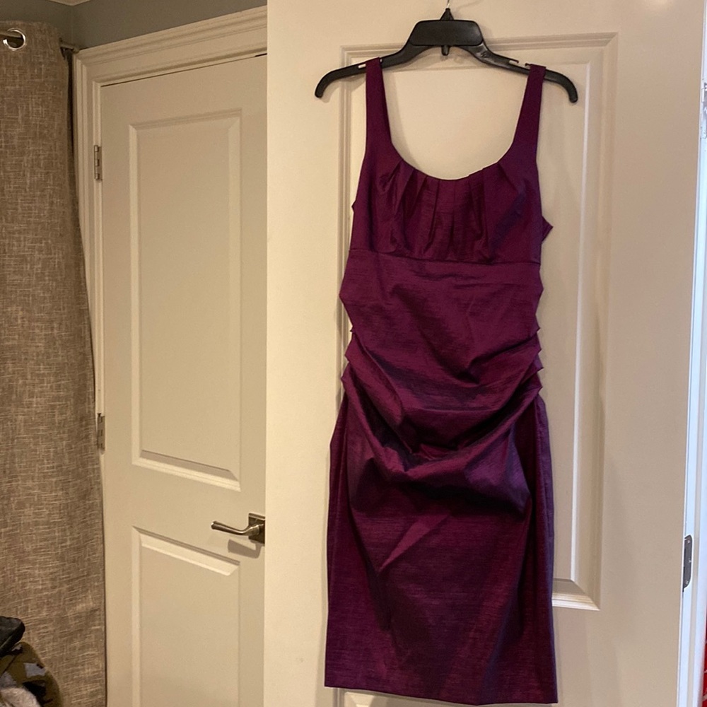Purple cocktail ruched dess